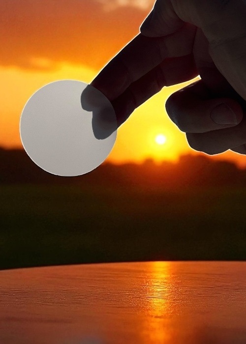 Weiße LED-Diffusorfolie im Sonnenuntergang – gleichmäßige Lichtstreuung von Folien-Fischer in Dortmund, Darmstadt, Magdeburg, Bonn und Kiel.