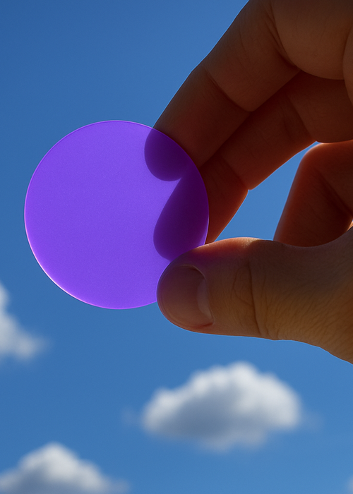 Violette LED-Farbfolie im Tageslicht – farbintensive Lichtfolie von Folien-Fischer in Köln, Rostock, Braunschweig, Wuppertal und Trier.